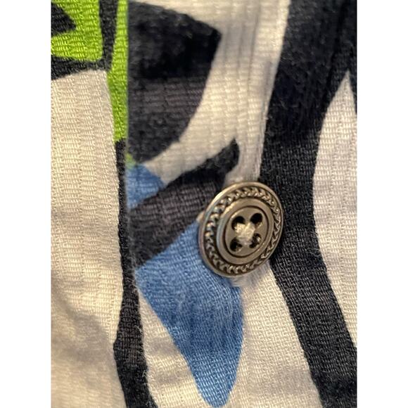 Kirra Tropical Vibe Button Front Short Sleeve Shirt size Large - Picture 9 of 9